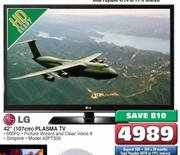 LG Plasma TV-42"(107cms)