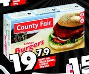 County Fair Chicken Burgers-400gm