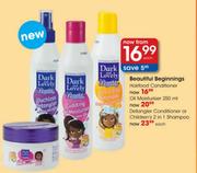 Beautiful Beginnings Detangler Conditioner Or Children's 2 in 1 Shampoo