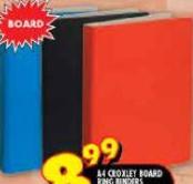 A4 Croxley Board Ring Binders