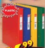 A4 Esselte Plastic Ring Binders