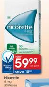 Nicorette 4mg-30 Pieces