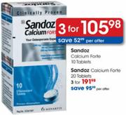 Sandoz Calcium Forte-3x20 Tabs Pack