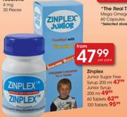 Zinplex Junior Sugar Free Syrup 200ml-Per Pack