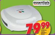 Essentials Sandwich Maker-2 Slice 