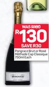 Pongracz Brut or Rose Methode Cap Classique-750ml Each