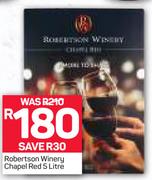 Robertson Winery Chapel Red-5Ltr