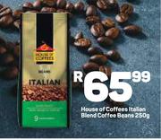 House Of Coffees Italian Blend Coffee Beans-250g