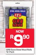 GR8 Save Steel Wool Rolls-12's Per Pack