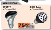 Gear Knobs Sporty/Golf Ball-Each