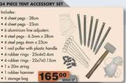 Tent Accessory Set - 34 Piece