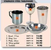 Stainless Steel Tableware Wine Goblet