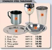 Stainless Steel Tableware Plate-24cm