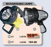Rechargeable Lamps 6V-L-GC58