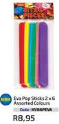 Eva Pop Sticks 2x6 Colours(KVBAPEVA)