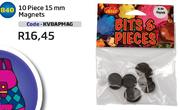 Bits & Pieces 10 Piece 15mm Magnets KVBAPMAG