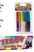 Teddy Modelling Clay 12 Pk(KVMODC200G)-200G