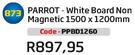 Parrot White Board Non Magnetic(1500x1200mm)(PPBD1260)