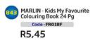 Marlin Kids My Favourite Colouring Book 24 Pg(FRO18F)