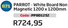 Parrot White Board Non Magnetic(1200x1200mm)(PPBD1252)