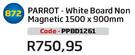 Parrot White Board Non Magnetic(1500x900mm)(PPBD1261)