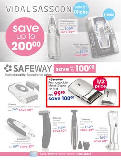 safeway rechargeable shaver