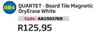 Quartet Board Tile Magnetic DryErase White AA1903768
