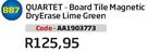 Quartet Board Tile Magnetic DryErase Lime Green AA1903773