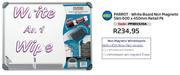 Parrot White Board Non Magnetic Slim 600x450mm Retail Pk PPBD1520A