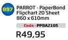 Parrot-PaperBond Flipchart 20 Sheet 860x610mm(PPBA2105)-Each
