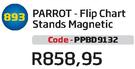 Parrot-Flip Chart Stands Non Magnetic(PPBD9132)-Each