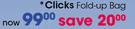 Clicks Fold-Up Bag