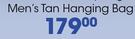 Clicks Men's Tan Hanging Bag