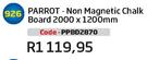 Parrot-Non Magnetic Chalk Board 2000X1200mm(PPBD2870)-Each