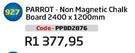 Parrot-Non Magnetic Chalk Board 2400X1200mm(PPBD2876)-Each