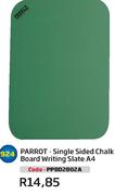 Parrot-Single Sided Chalk Board Writing Slate A4(PPBD2802A)-Each