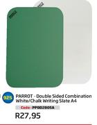 Parrot-Double Sided Combination White/Chalk Writing Slate A4(PPBD2805A)-Each