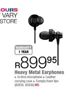 Heavy Metal Earphones