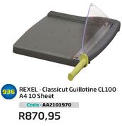 Rexel Classicut Guillotine CL100 A4 10 Sheet(AA2101970)