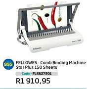 Fellows Comb Binding Machine Star Plus 150 Sheets(FL5627501)
