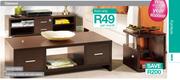 Oakland Smooth Finish Matching Coffe And Side Tables