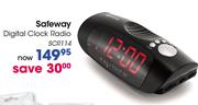 Safeway Digital Clock Radio(SCR114)-Each