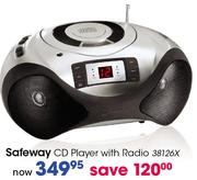 Safeway CD Player With Radio(38126X)-Each