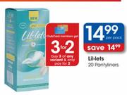 Lil-Lets Pantyliners-20 Per Pack