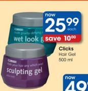 Clicks Hair Gel-500ml Each