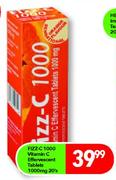 Fizz-C 1000 Vitamin C Effervescent Tablets-1000mg/20's