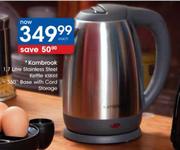 Kambrook Stainless Steel Kettle Base With Cord Storage-1.7l