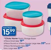 Clicks Home Plastic Storage Boxes Extra Large
