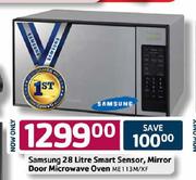 Samsung 28 Litre Smart Sensor, Mirror Door Microwave Oven(ME113M/XF)