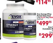 Evox Synergy Whey Protein Value Pack-2.2kg + Free 500g Assorted 